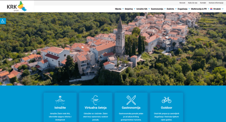 Nova web stranica Turističke zajednice otoka Krka