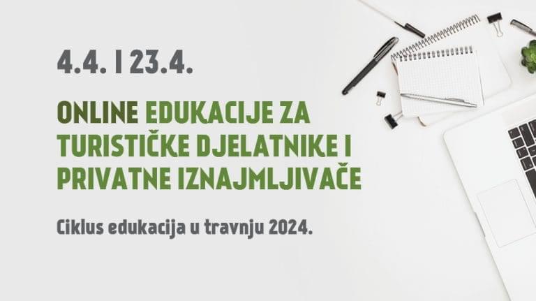 Online edukacije za turističke djelatnike i privatne iznajmljivače