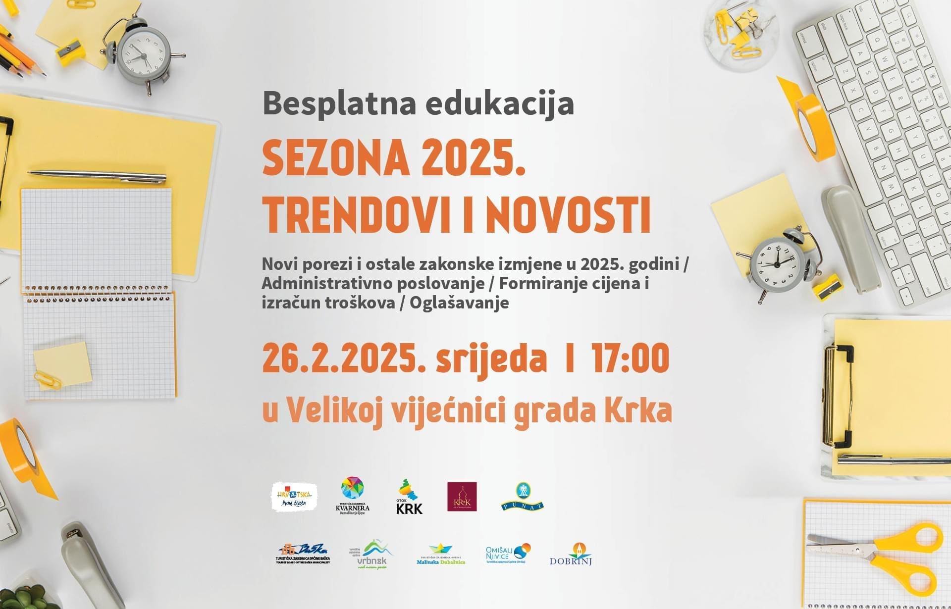 Edukacija za turističke djelatnike i privatne iznajmljivače: Sezona 2025. – Trendovi i novosti