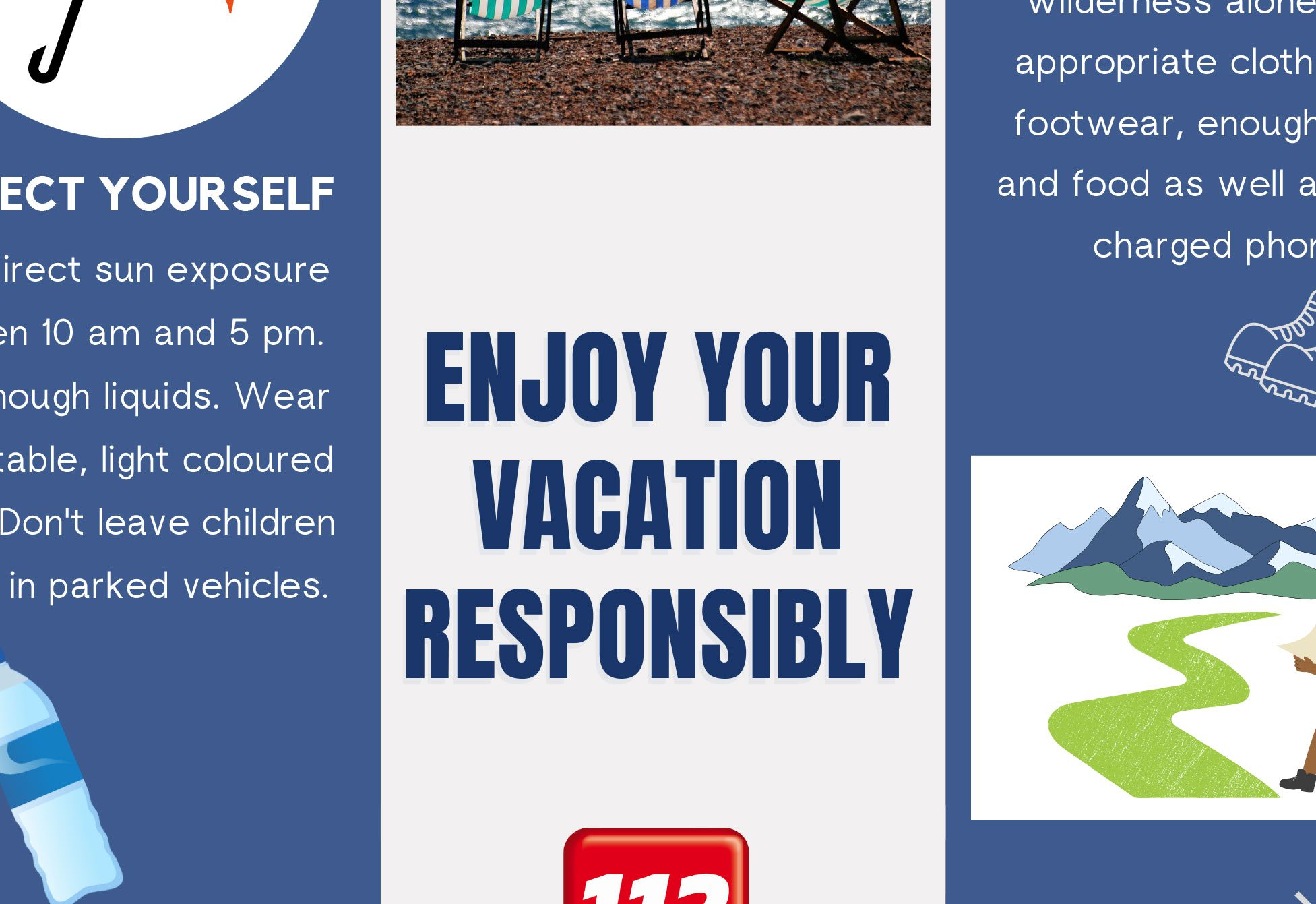 Enjoy your vacation responsibly